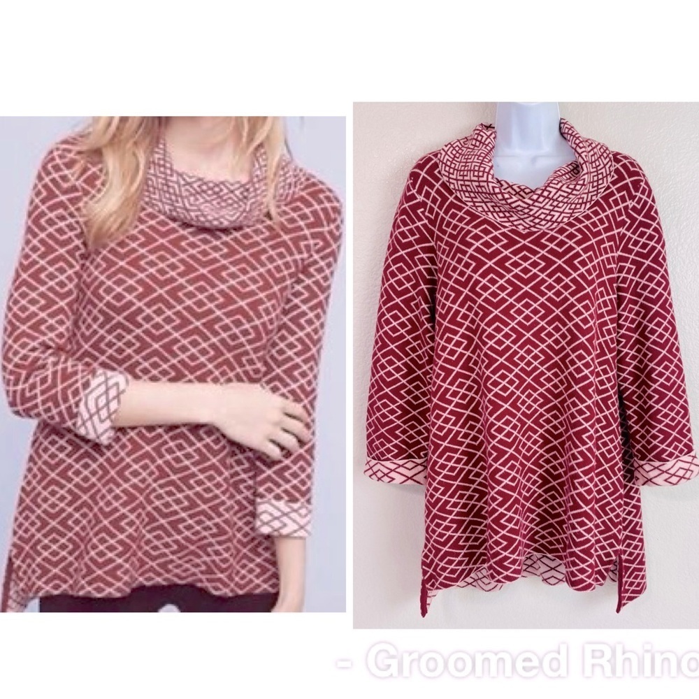 Anthropologie Moth Galena Alpaca Blend Cowl Neck Sweater Size L